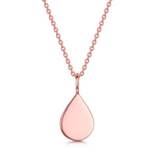 Load image into Gallery viewer, Teardrop Ashes Resin Pendant - Rose Gold