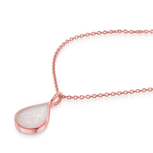 Load image into Gallery viewer, Teardrop Ashes Resin Pendant - Rose Gold
