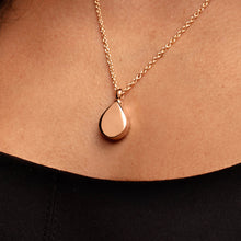 Load image into Gallery viewer, Teardrop Urn Ashes Necklace – Rose Gold