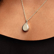 Load image into Gallery viewer, Teardrop Urn Ashes Necklace – Silver