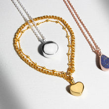 Load image into Gallery viewer, Small Round Urn Ashes Necklace – Rose Gold