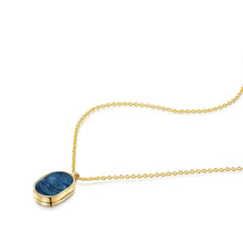 Load image into Gallery viewer, Dog Tag Ashes Resin Locket - Gold