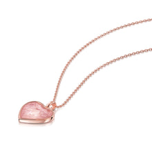 Load image into Gallery viewer, Heart Ashes Resin Necklace - Rose Gold