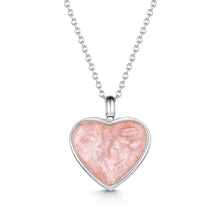 Load image into Gallery viewer, Heart Ashes Resin Necklace - Silver