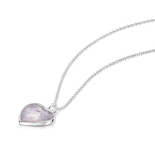 Load image into Gallery viewer, Heart Ashes Resin Necklace - Silver