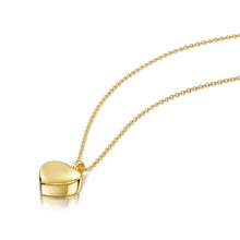 Load image into Gallery viewer, Small Heart Urn Ashes Necklace – Gold