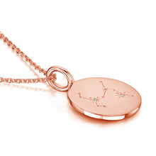 Load image into Gallery viewer, Zodiac Constellation Necklace - Diamond-Set Rose Gold