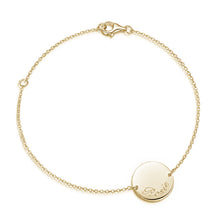 Load image into Gallery viewer, Disc Bracelet - Solid 14k Gold