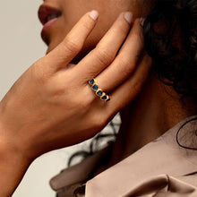 Load image into Gallery viewer, Heart Chain Ashes Resin Ring - Gold