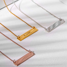 Load image into Gallery viewer, Name Bar Personalised Necklace - Gold
