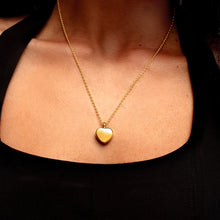 Load image into Gallery viewer, Small Heart Urn Ashes Necklace – Gold