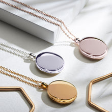 Load image into Gallery viewer, Large Oval Locket – Rose