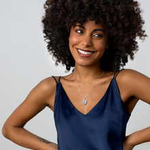 Load image into Gallery viewer, Scroll Heart Silver Locket