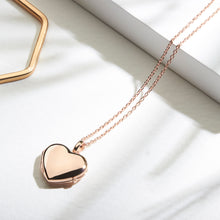 Load image into Gallery viewer, Little Rose Gold Heart Locket