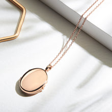 Load image into Gallery viewer, Oval Locket - Rose Gold