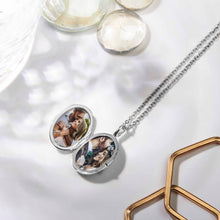 Load image into Gallery viewer, Little Oval Scroll Locket – Silver