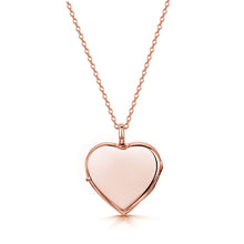 Load image into Gallery viewer, Heart Personalised Locket Rose Gold
