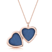 Load image into Gallery viewer, Scroll Heart Rose Gold Locket