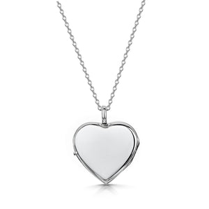 Heart Personalised Silver Locket