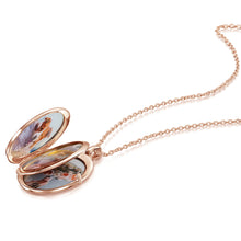 Load image into Gallery viewer, 4 Photo Personalised Oval Locket – Rose Gold