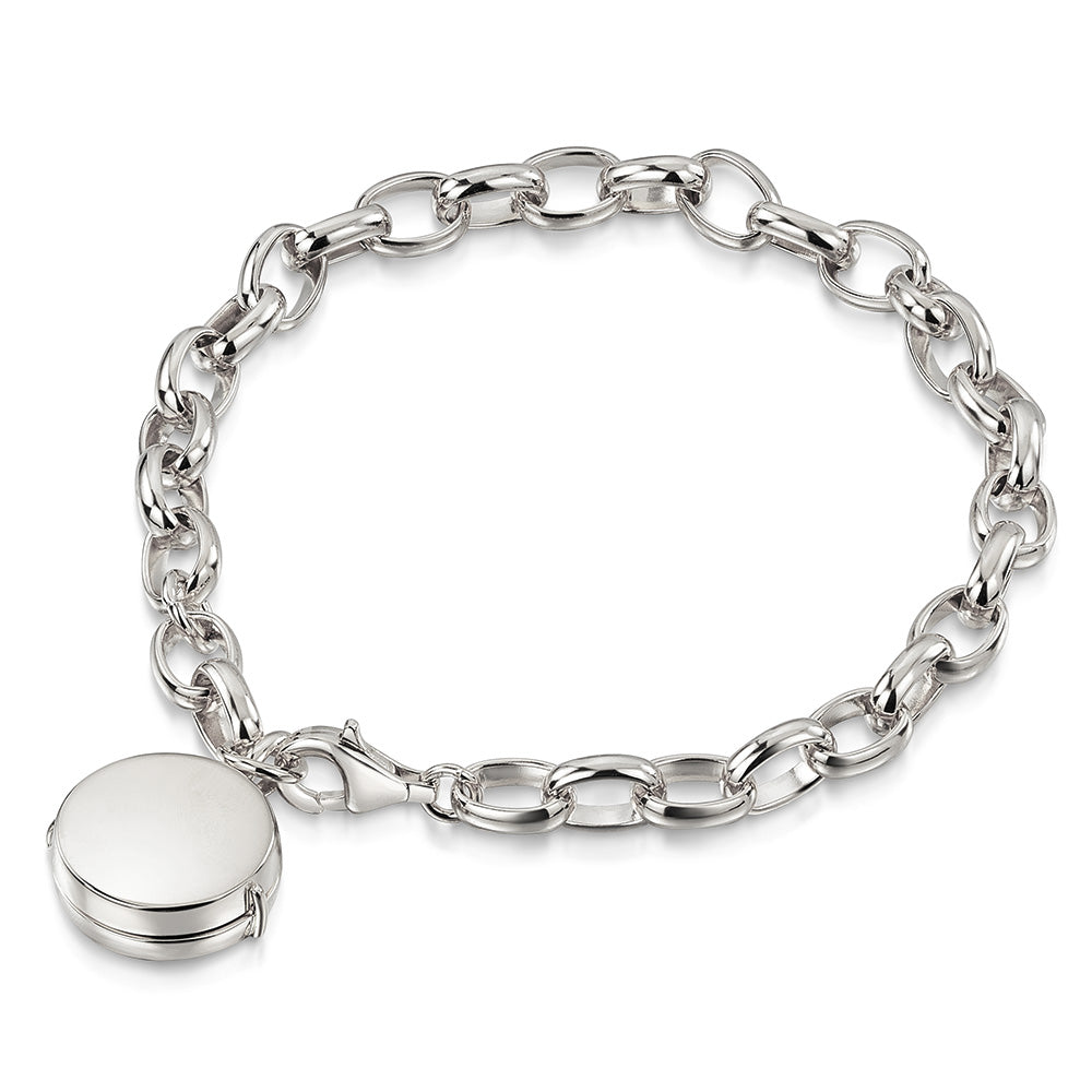 Links Round Locket Bracelet