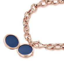 Load image into Gallery viewer, Links Round Locket Bracelet – Rose Gold