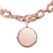 Load image into Gallery viewer, Links Round Locket Bracelet – Rose Gold