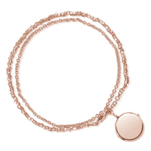 Load image into Gallery viewer, Rose Gold Nugget Round Locket Bracelet