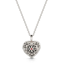 Load image into Gallery viewer, Filigree Personalised Heart Locket – Silver