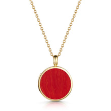 Load image into Gallery viewer, Coral Modern Round Locket – Gold