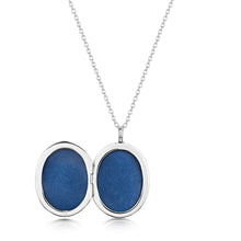 Load image into Gallery viewer, Little Oval Scroll Locket – Silver