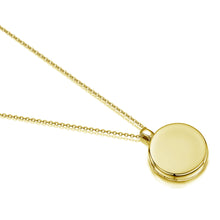 Load image into Gallery viewer, Round Personalised Locket – Solid 14k Gold