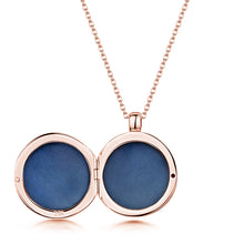 Load image into Gallery viewer, Mother of Pearl Round Locket – Rose Gold