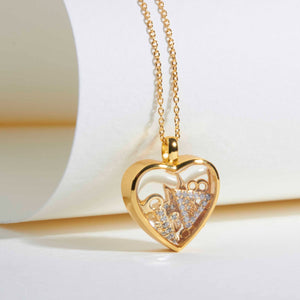 Floating Heart Memory Locket - Gold