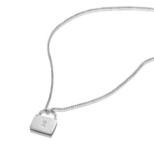 Load image into Gallery viewer, Italian Love Lock Padlock Necklace – Silver
