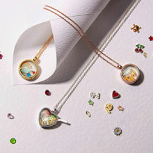 Load image into Gallery viewer, Floating Heart Memory Locket - Gold
