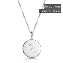Load image into Gallery viewer, Zodiac Constellation Necklace - Diamond-Set Silver
