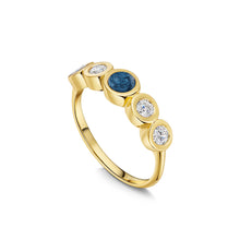 Load image into Gallery viewer, Crystal-Chain Ashes Resin Ring Gold
