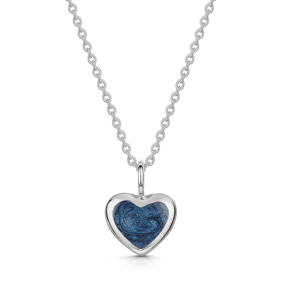 Rounded Heart Ashes Resin Pendant