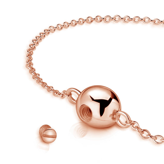 Ball Urn Bracelet - Rose Gold