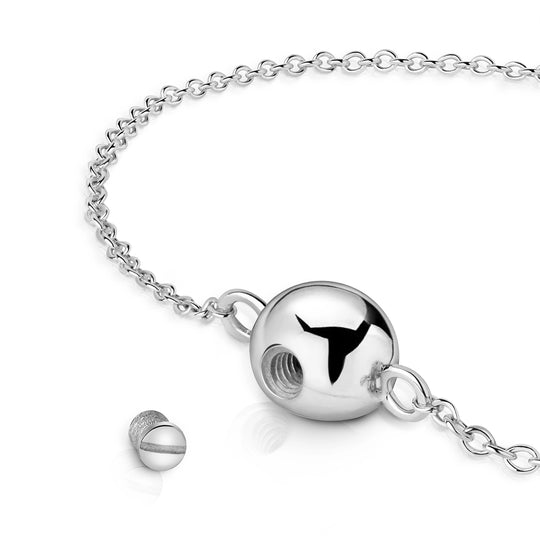 Ball Urn Bracelet - Silver