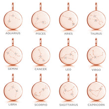 Load image into Gallery viewer, Zodiac Constellation Necklace - Diamond-Set Rose Gold
