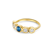 Load image into Gallery viewer, Crystal-Chain Ashes Resin Ring Gold
