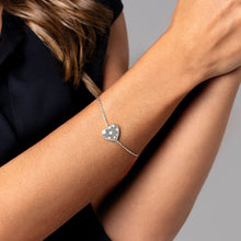 Load image into Gallery viewer, Crystal Heart Bracelet Locket - Silver
