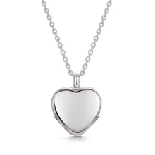 Load image into Gallery viewer, 4 Photo Heart Clover Locket - Silver
