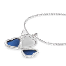 Load image into Gallery viewer, 4 Photo Heart Clover Locket - Silver
