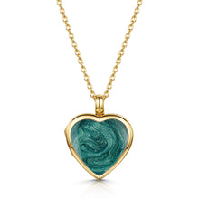 Load image into Gallery viewer, Heart Ashes Resin Locket - Gold
