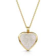 Load image into Gallery viewer, Heart Ashes Resin Locket - Gold
