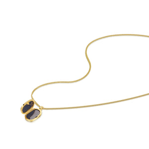 Men's Small Dog Tag Plain - Gold
