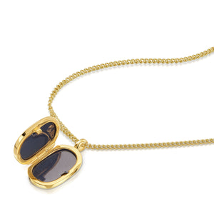 Men's Small Dog Tag Plain - Gold